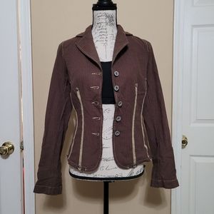 Mur Mur Brown Button front Jacket! NWT! Sz S!